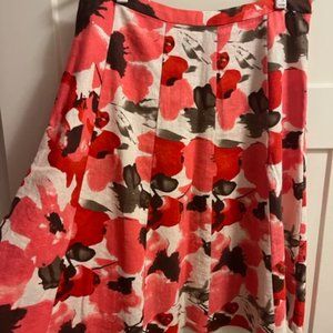 Print Floral Skirt -size 8